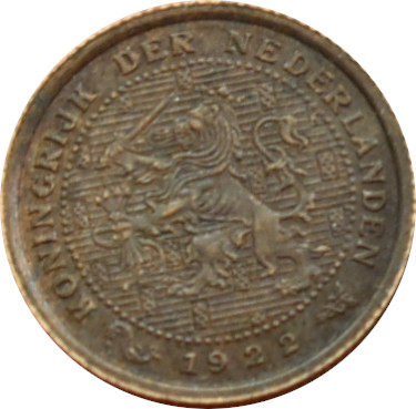 Holandsko 1/2 Cent 1922