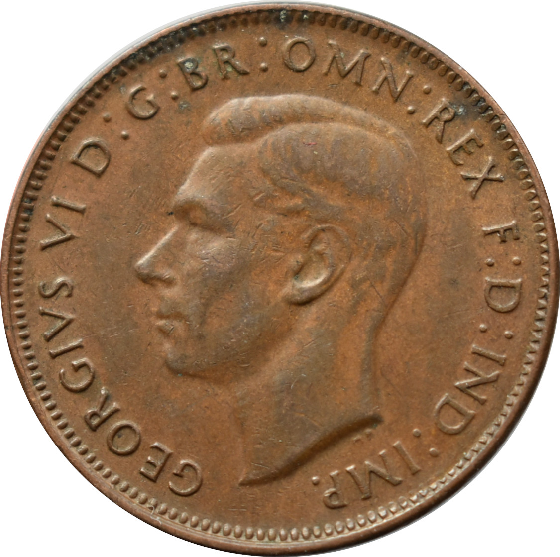 Austrália 1/2 Penny 1948