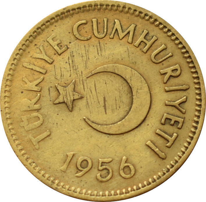 Turecko 25 Kurus 1956