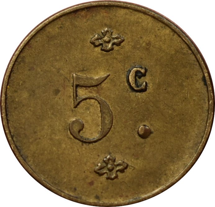 Francúzsko žetón na kávu 5 Centimes