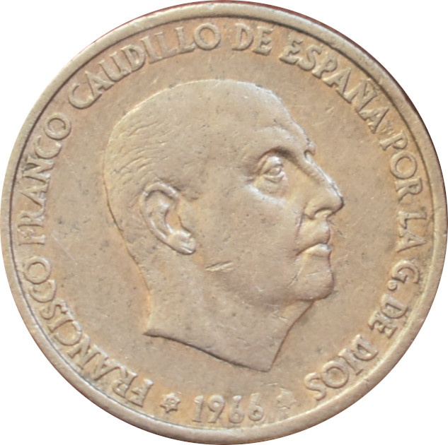 Španielsko 50 Centimos 1966