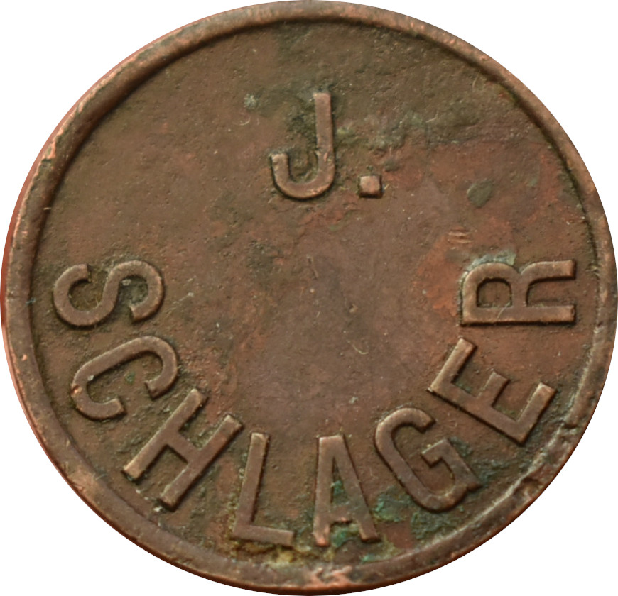 Neznámy žetón 50 J. Schlager