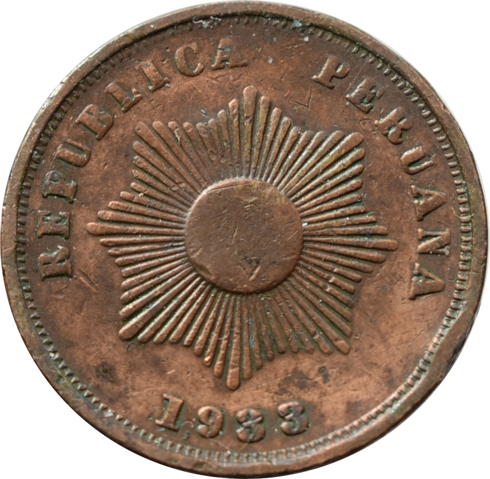 Peru 2 Centavos 1933