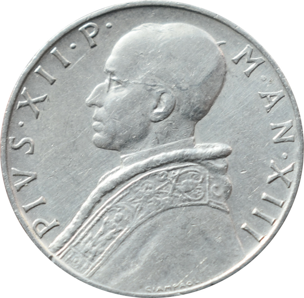 Vatikán 10 Lira 1951