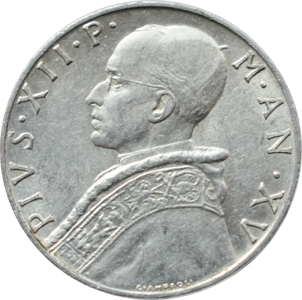 Vatikán 10 Lira 1953