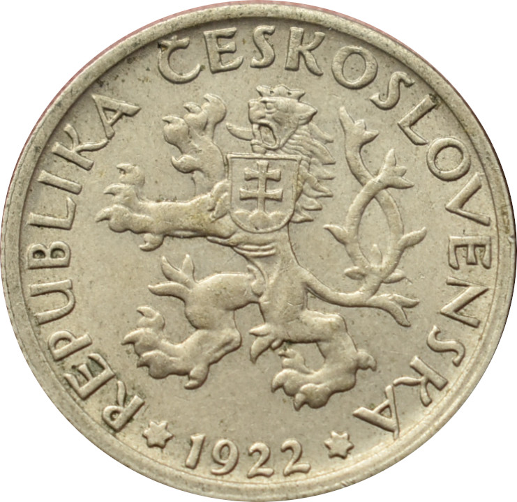 ČSR 1 Kčs 1922