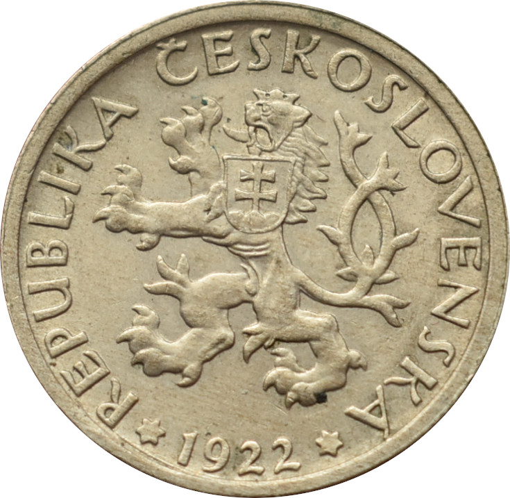 ČSR 1 Kčs 1922