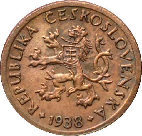 ČSR 5 Halier 1938