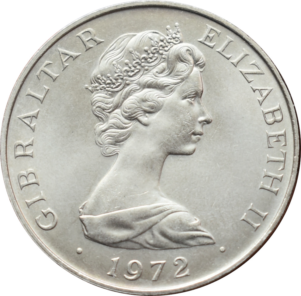 Gibraltar 25 New Pence 1972