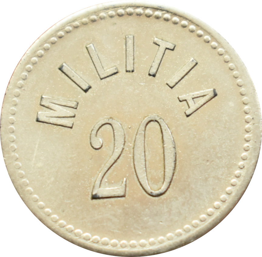 Neznámy žetón MILITIA 20