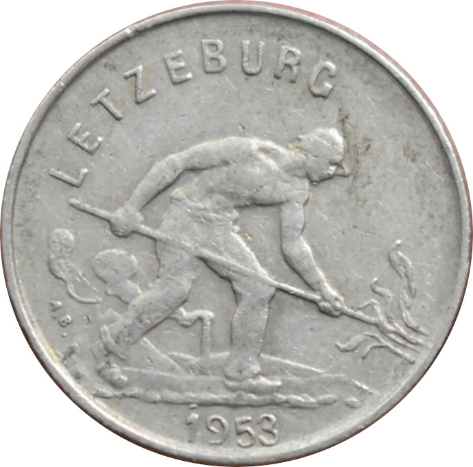 Luxembursko 1 Frank 1953