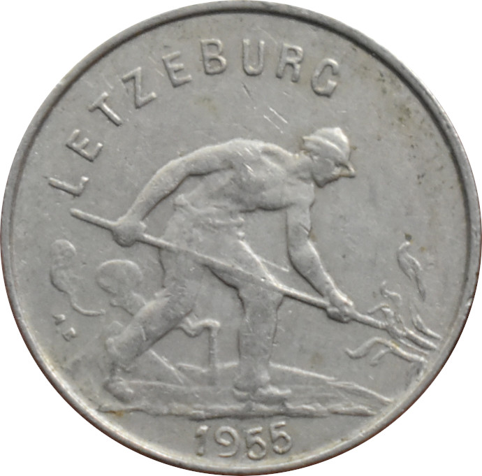 Luxembursko 1 Frank 1955