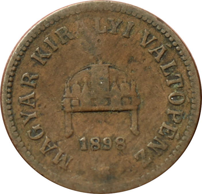 F.J. 2 Fillér 1898 K.B.