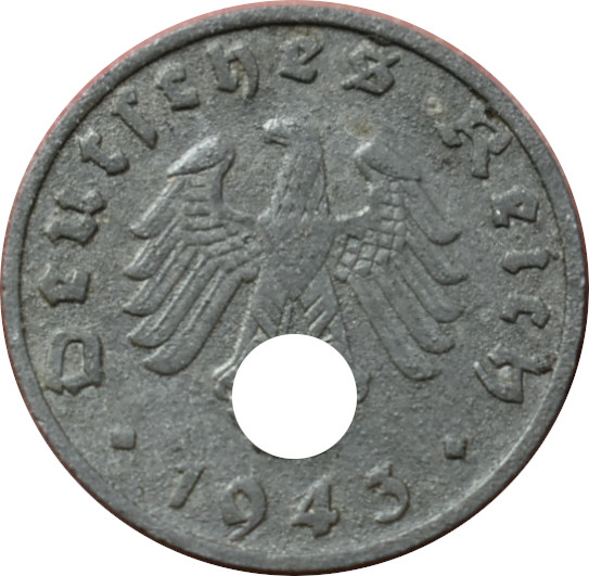 Nemecko - Tretia ríša 1 Reichspfennig 1943 B