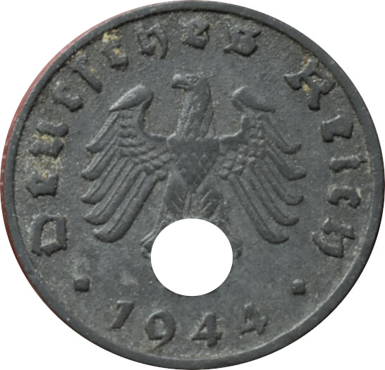 Nemecko - Tretia ríša 1 Reichspfennig 1944 B