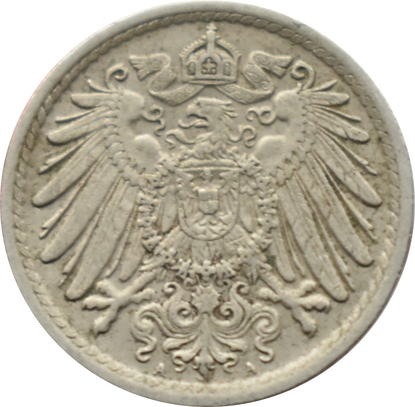 Nemecko - Nemecká ríša 5 Pfennig 1914 A