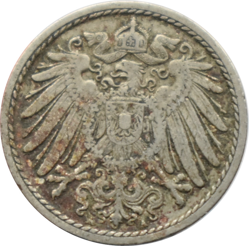 Nemecko - Nemecká ríša 5 Pfennig 1904 A