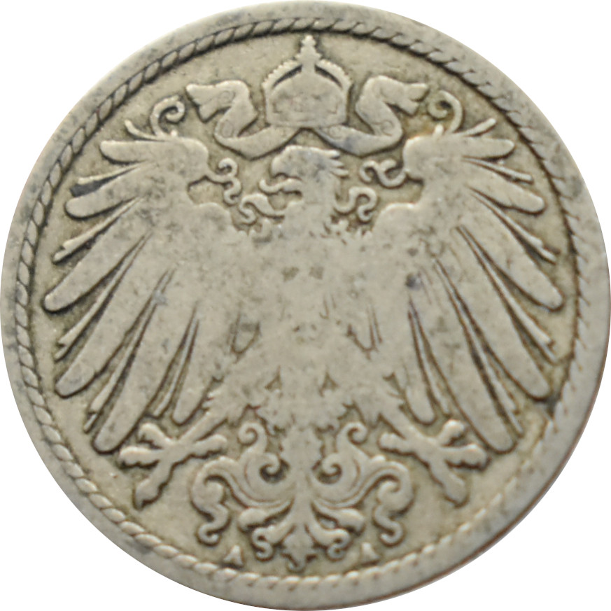 Nemecko - Nemecká ríša 5 Pfennig 1892 A