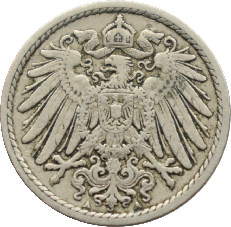Nemecko - Nemecká ríša 5 Pfennig 1901 A