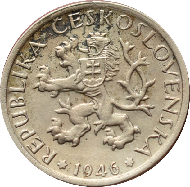 ČSR 1 Kčs 1946