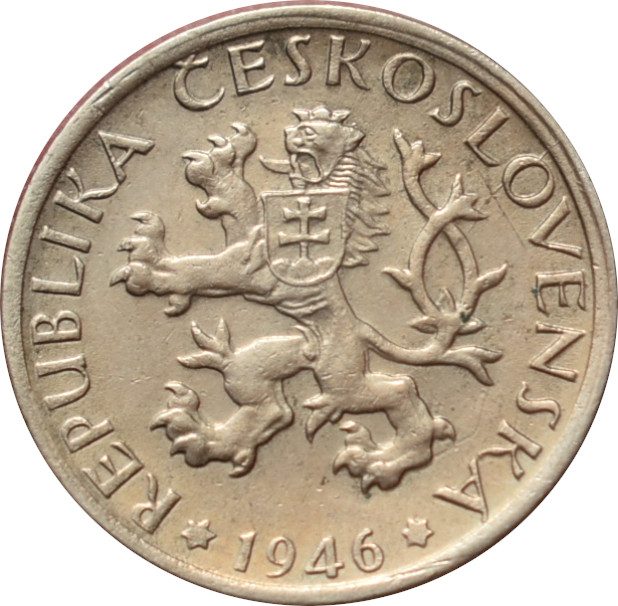 ČSR 1 Kčs 1946