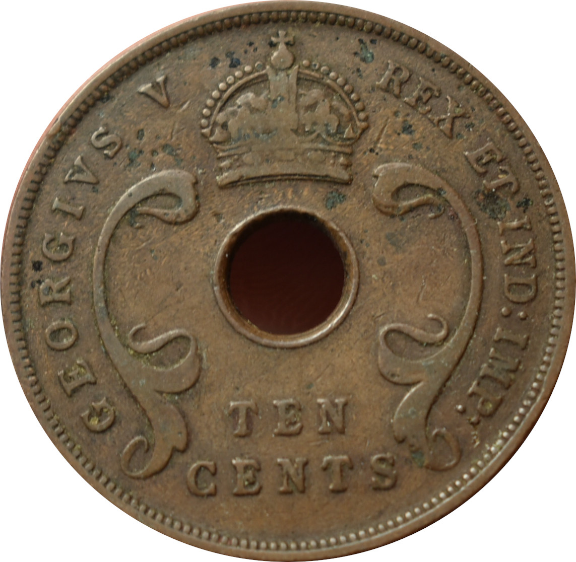 Britská Východná Afrika 10 Cents 1933