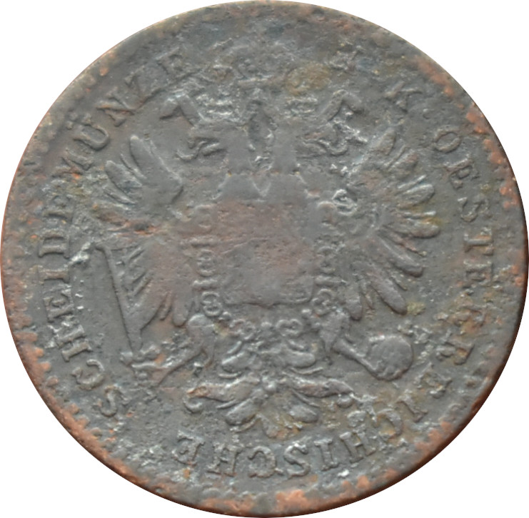 F.J. 1 Kreuzer 1863 E