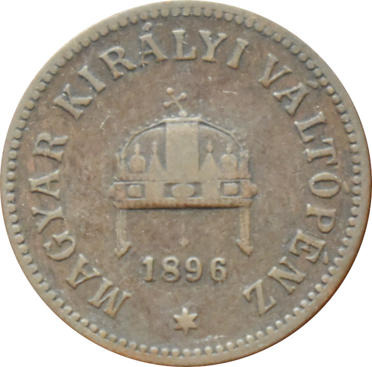 F.J. 2 Fillér 1896 K.B