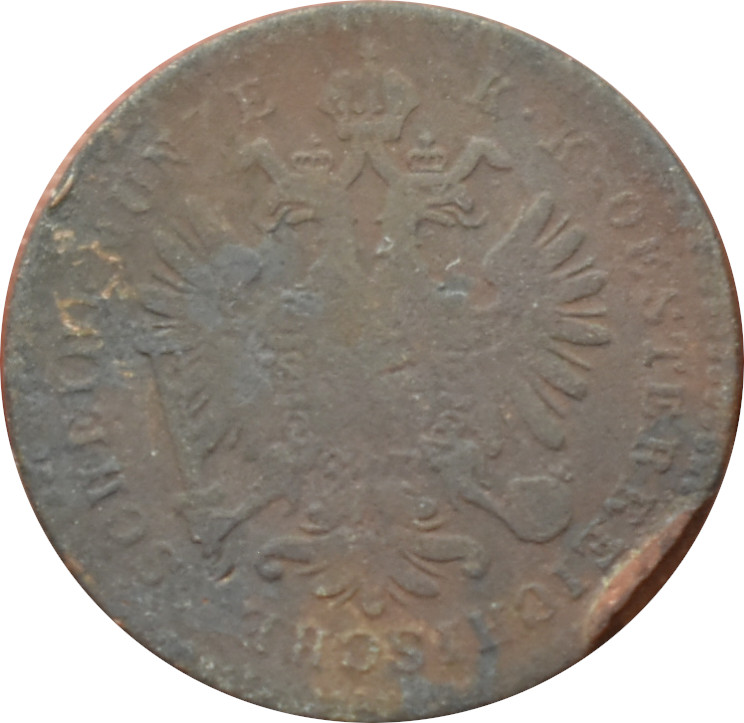 F.J. 1 Kreuzer 1858 E