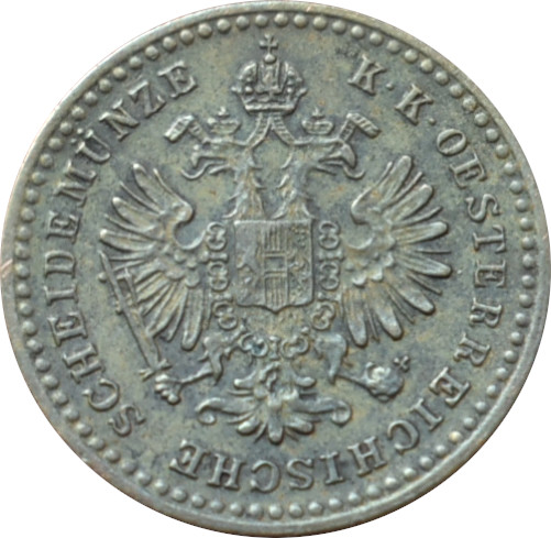 F.J. 5/10 Kreuzer 1864 B