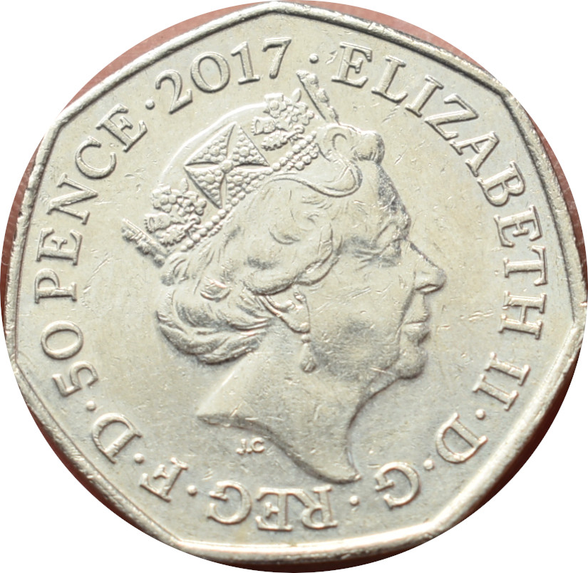 Anglicko 50 Pence 2017