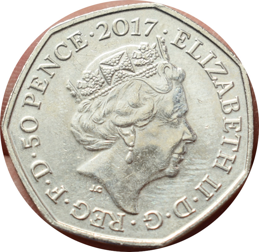Anglicko 50 Pence 2017