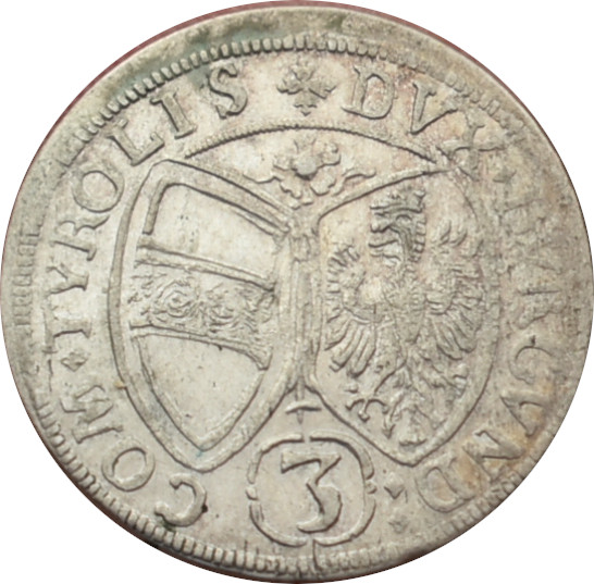Rakúsko Ferdinand Karol 3 Kreuzer 1656