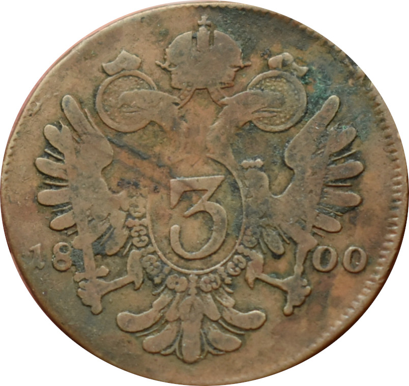 František I. 3 Kreutzer 1800 C