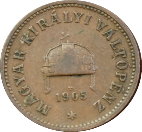 F.J. 2 Fillér 1905 K.B