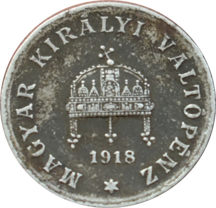F.J. 2 Fillér 1918 K.B nový typ