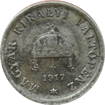 F.J. 2 Fillér 1917 K.B nový typ