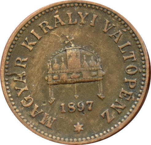 F.J. 2 Fillér 1897 K.B