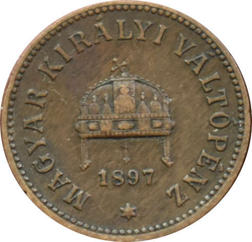 F.J. 2 Fillér 1897 K.B