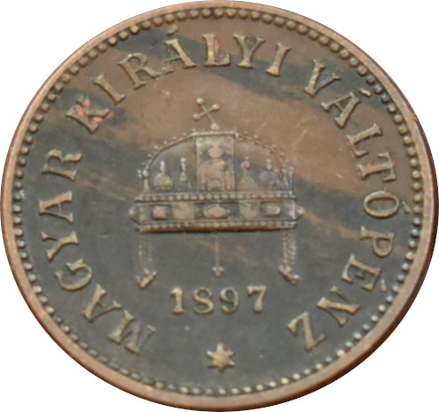 F.J. 2 Fillér 1897 K.B
