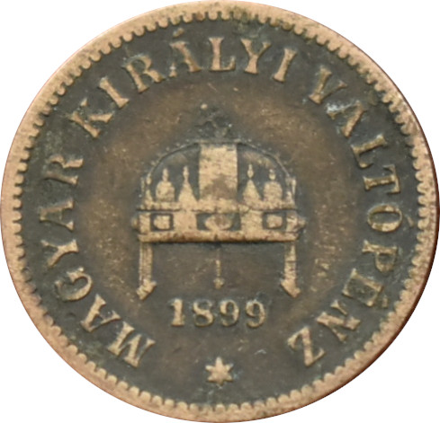 F.J. 2 Fillér 1899 K.B.