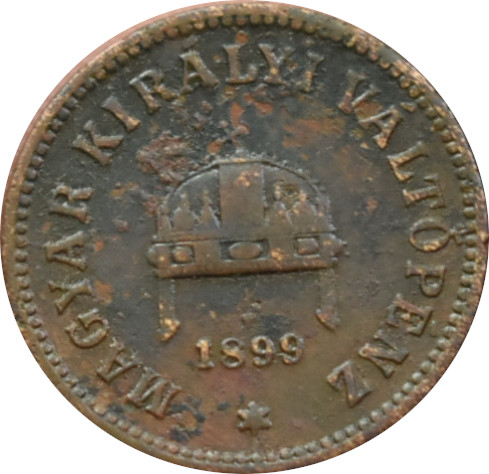 F.J. 2 Fillér 1899 K.B.
