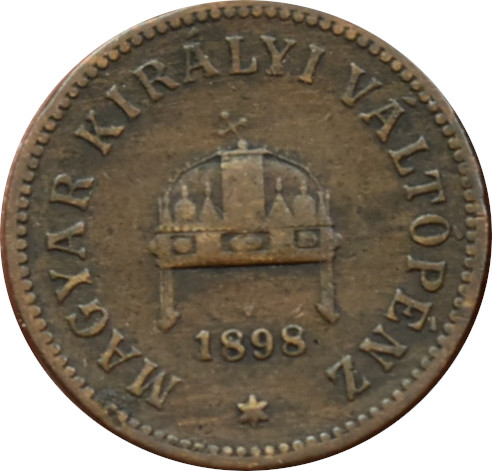 F.J. 2 Fillér 1898 K.B.