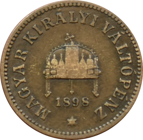 F.J. 2 Fillér 1898 K.B.