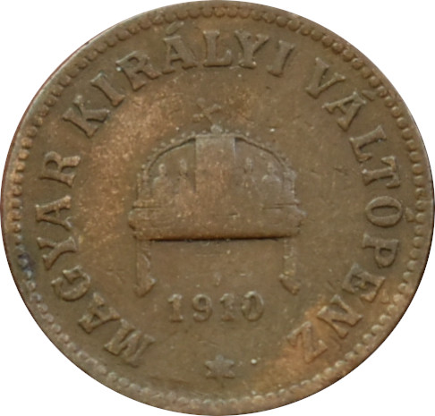 F.J. 2 Fillér 1910 K.B