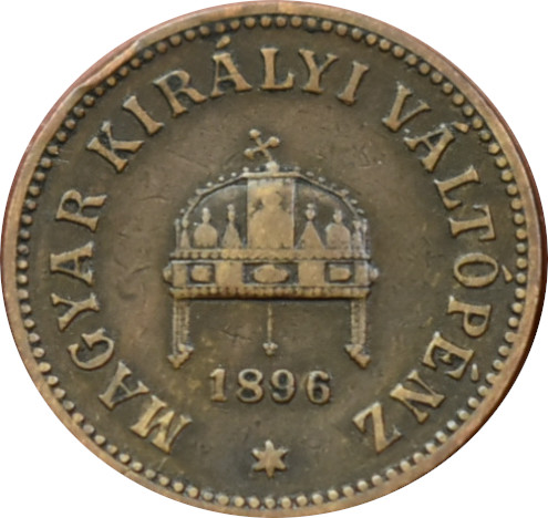 F.J. 2 Fillér 1896 K.B