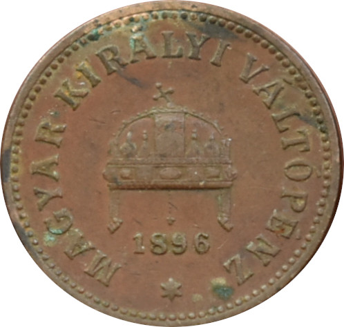 F.J. 2 Fillér 1896 K.B