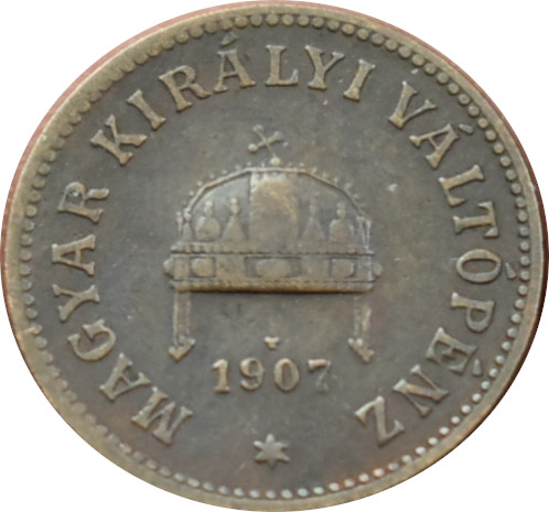 F.J. 2 Fillér 1907 K.B.