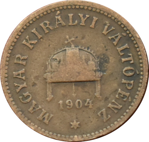F.J. 2 Fillér 1904 K.B. R!