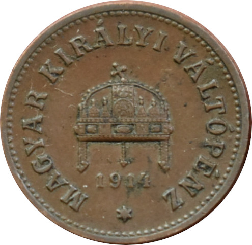 F.J. 2 Fillér 1914 K.B